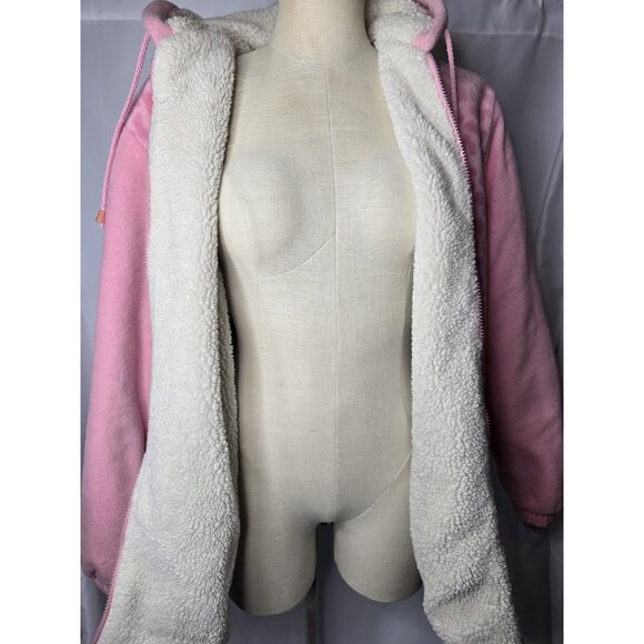 Vintage Y2K Classic Editions Shepra Lined Pink Snow Tiger Print Zip Jacket-SMALL - Picture 5 of 16